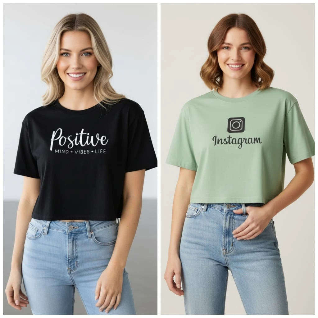 Everfab||||Kids & Girls Typography Pure Cotton T- Shirt (Pack Of-2)