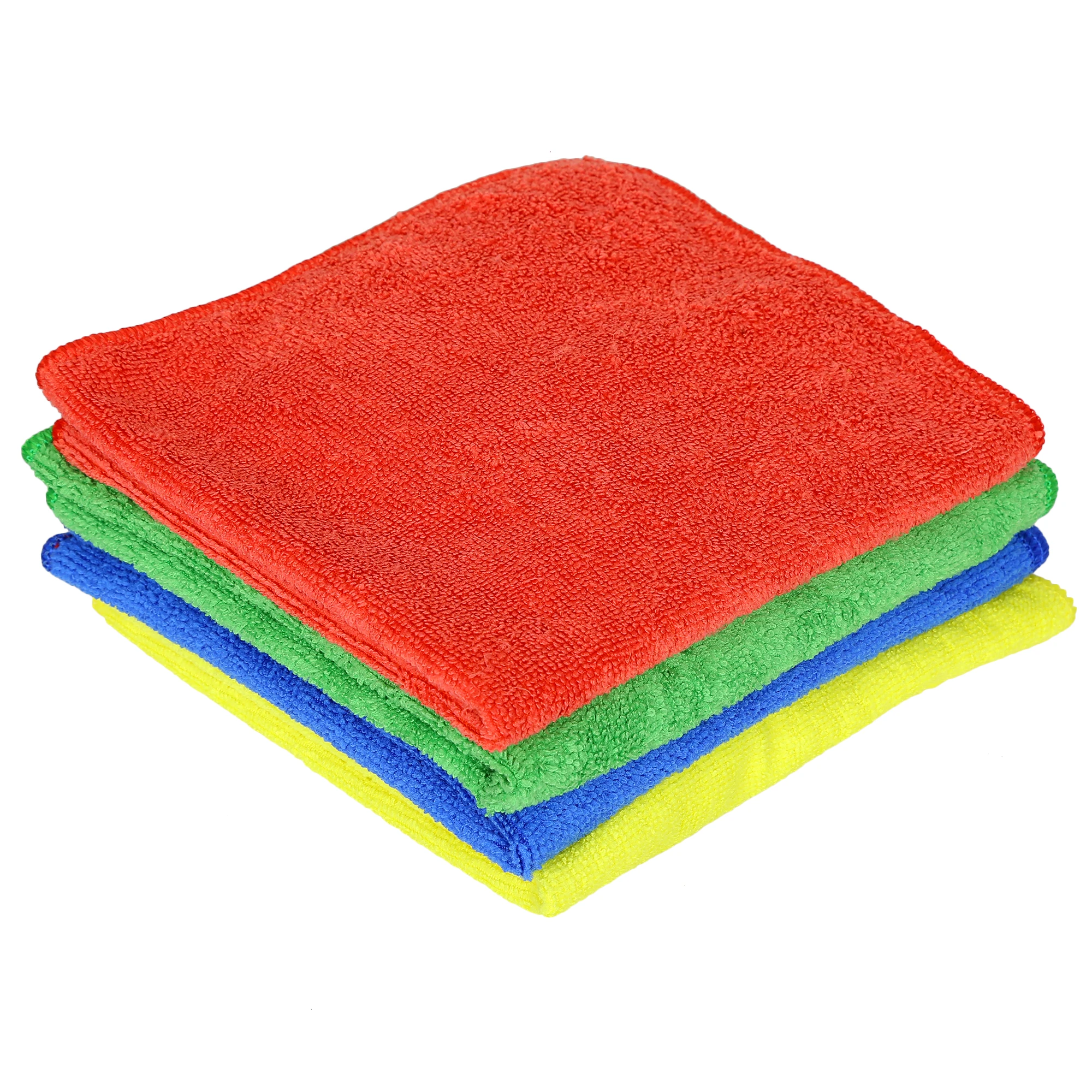 Trosskart Premium Microfiber Cleaning Cloth (Pack of 4) – Ultra Soft, Lint-Free, Highly Absorbent Multipurpose Cloth for Car, Kitchen, Glass, Laptop & Home Cleaning – Reusable & Quick Dry