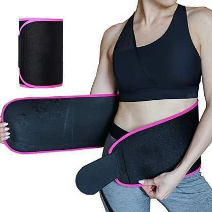 FUSION PRO Sweat Belt for Men & Women | Waist Trimmer Belt for Tummy Control & Weight Loss | Adjustable Fitness Support Belt