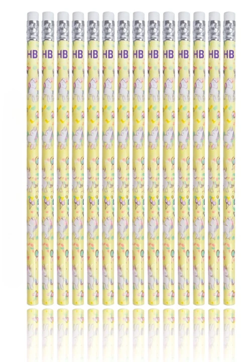 KALRA MAGIC Pack 1 Unicorn Pencil Rainbow Hb Theme Cartoon Kids School Wooden Eraser Pencils For Girls Cute Stationery Supplies With Design Writing Return Gift Birthday Additional Fancy Decorative